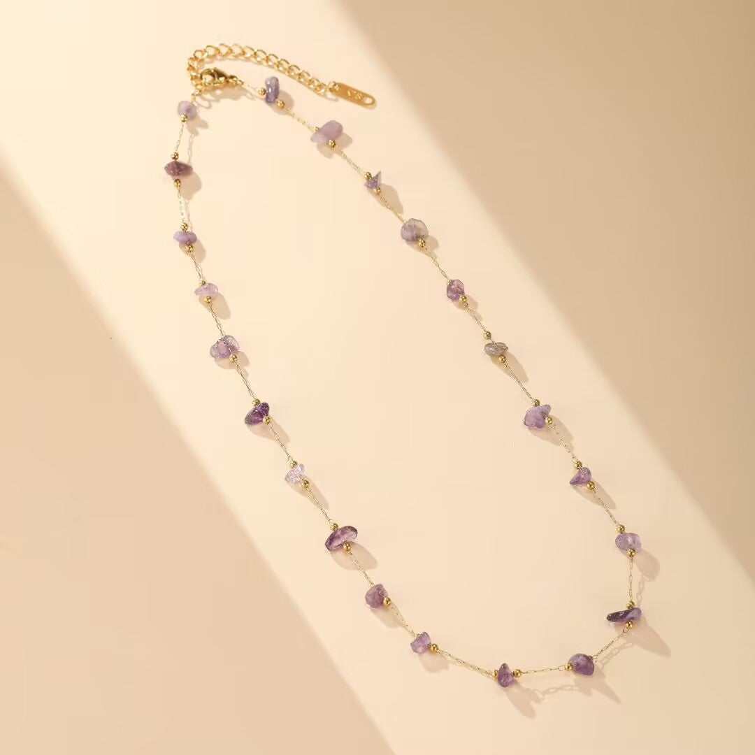 Collier Améthyste – Cascade Mystique