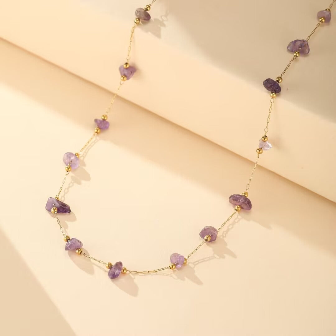 Collier Améthyste – Cascade Mystique