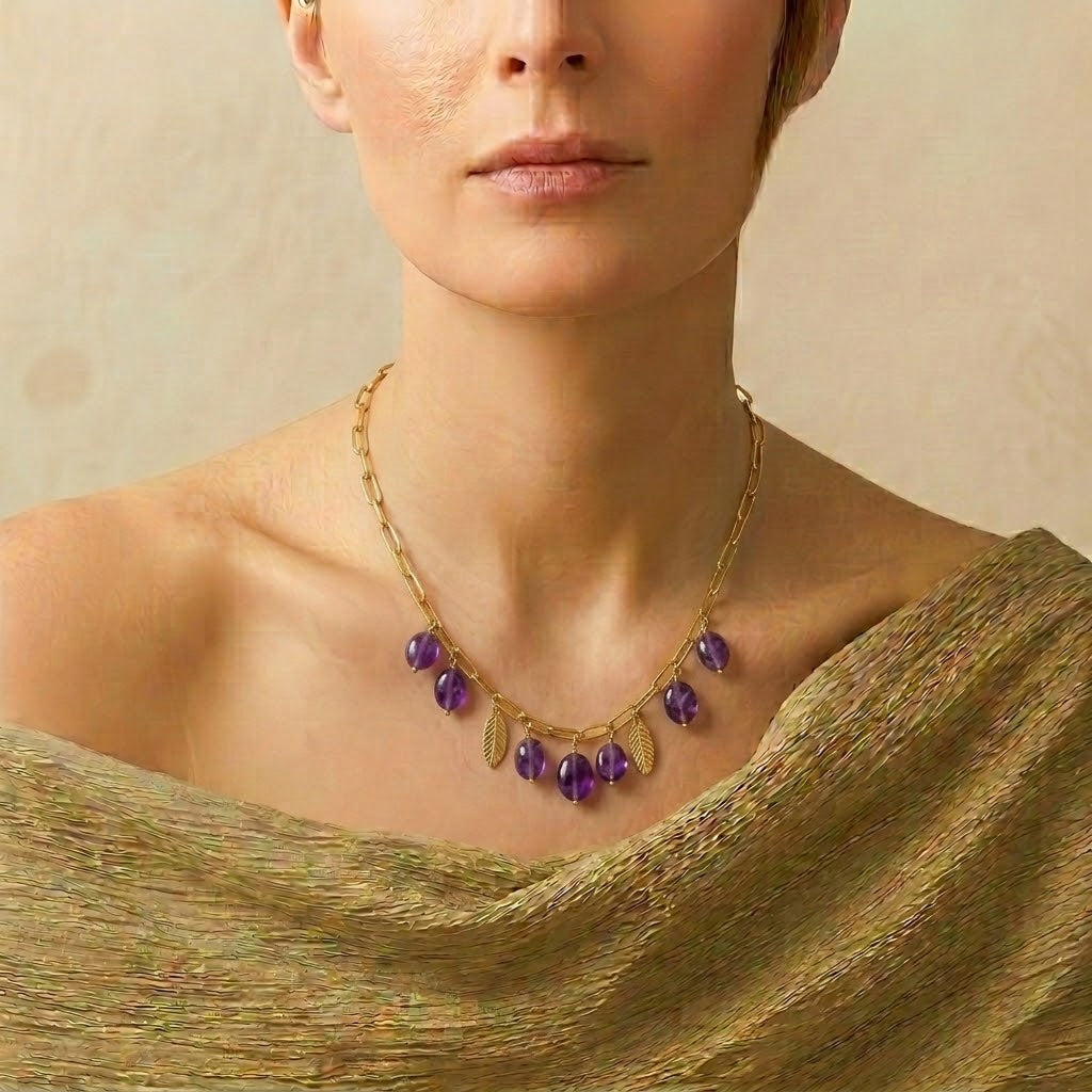 Collier Améthyste – Rayonnement Naturel