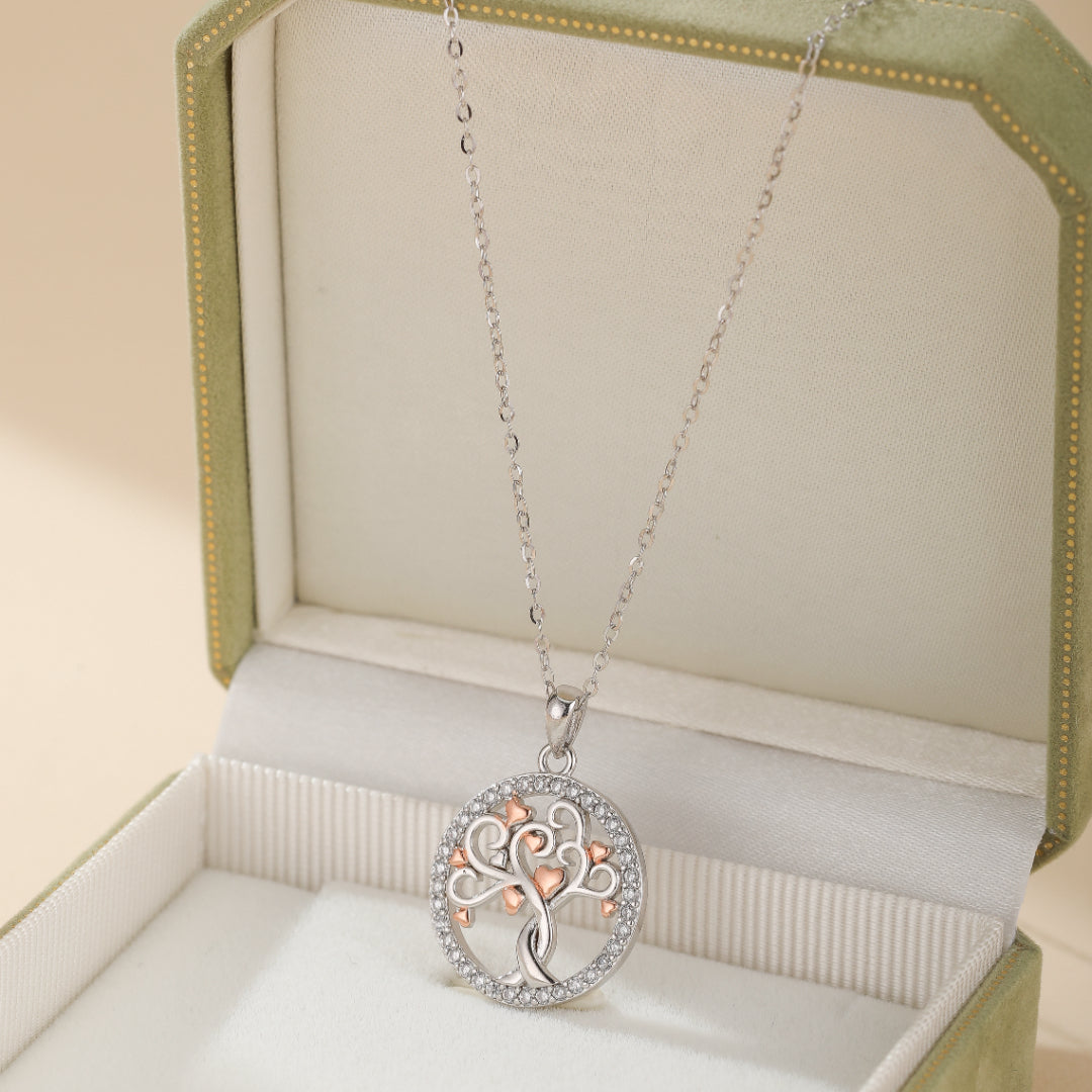 Tree of Life Necklace – Tree of Love, 925 Sterling Silver