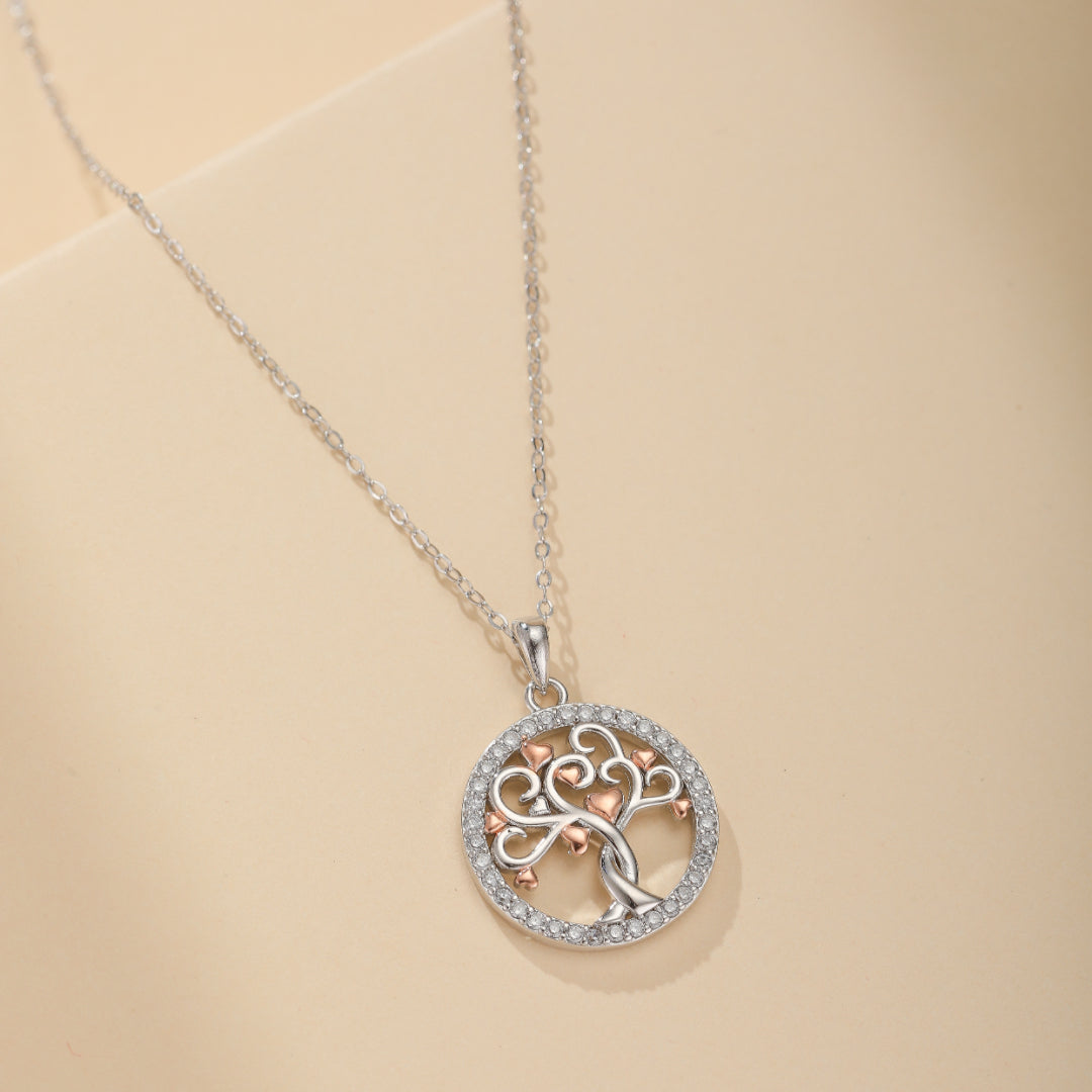 Tree of Life Necklace – Tree of Love, 925 Sterling Silver