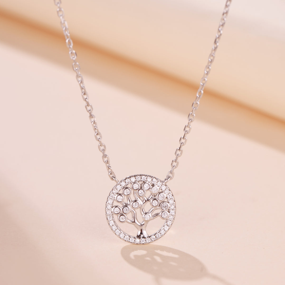 Collier Arbre de Vie – Éclat Lumière, Argent 925