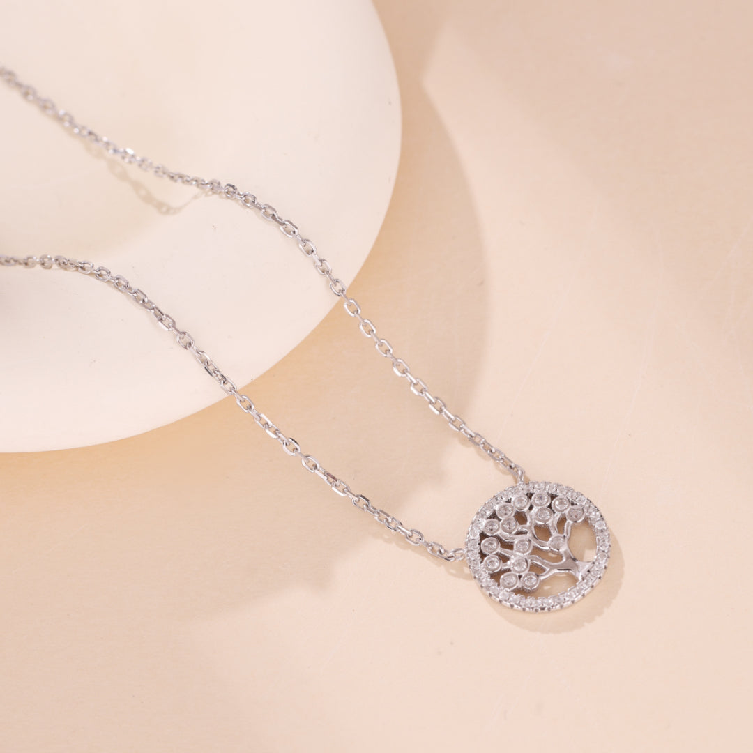Collier Arbre de Vie – Éclat Lumière, Argent 925