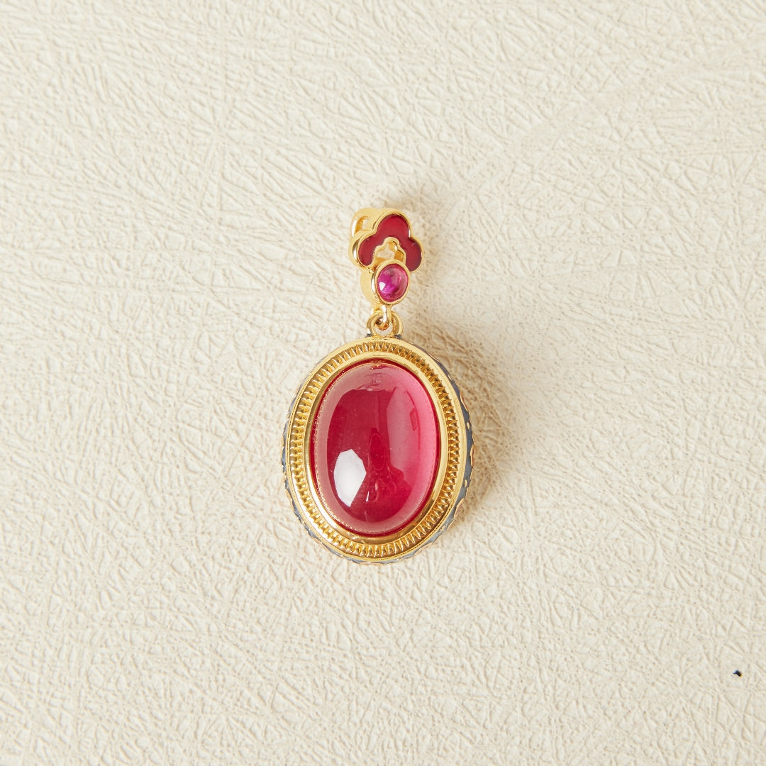 Collier Cornaline – Abondance, Argent Plaqué Or