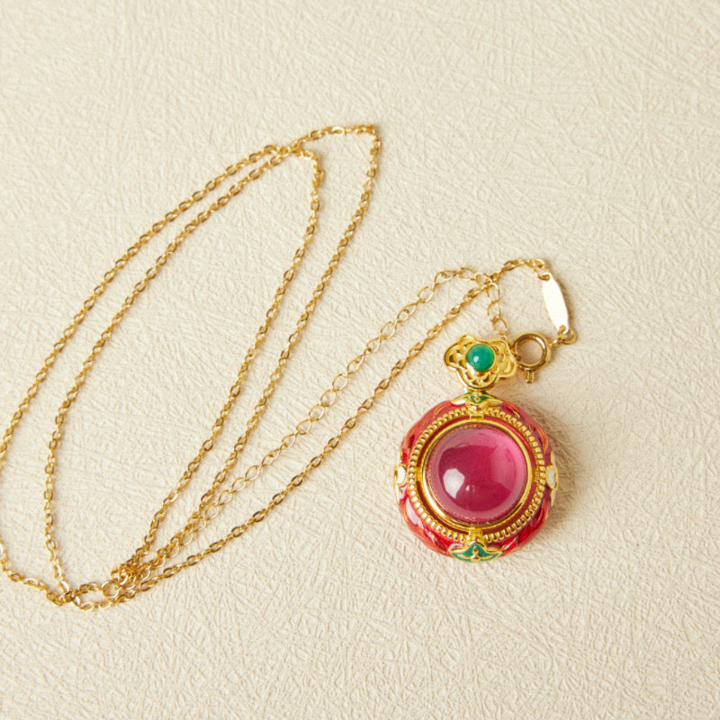 Collier Cornaline – Énergie Florale, Argent Plaqué Or