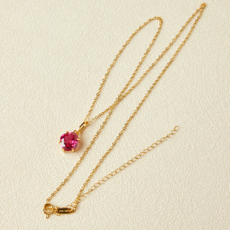 Collier Cornaline – Essence de Vie, Argent Plaqué Or