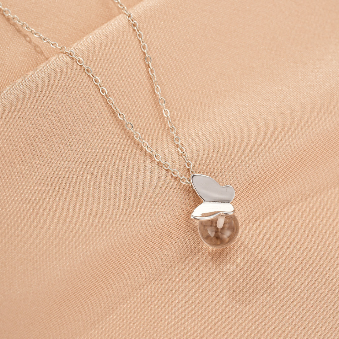 Rock Crystal Necklace – Radiant Clarity, Silver