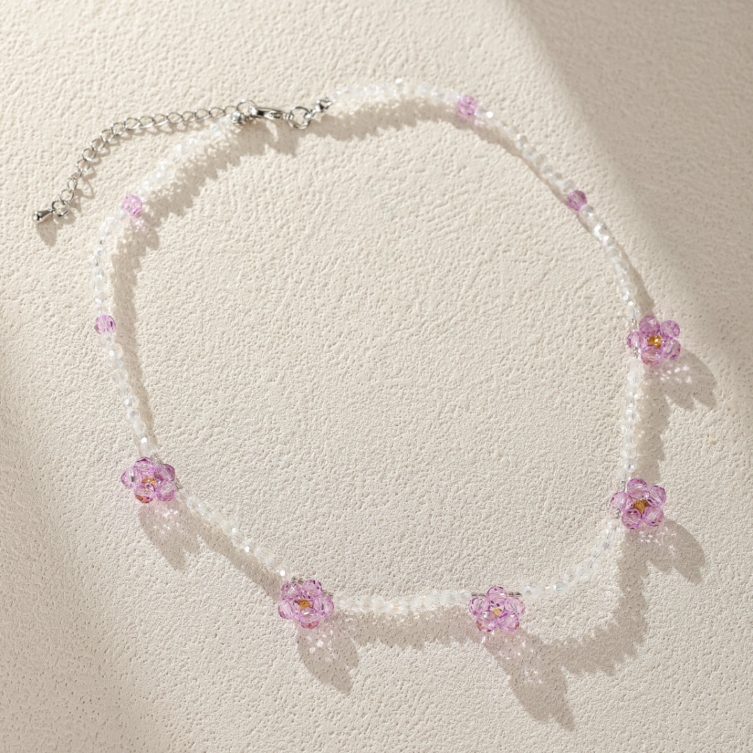 Children's Necklace – Crystal Flower