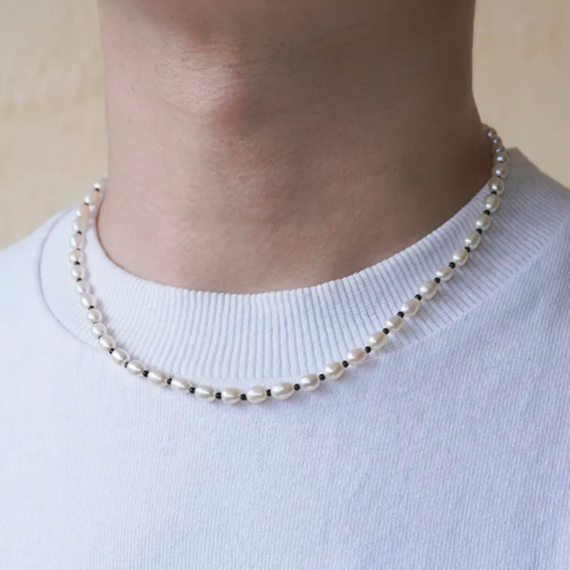 Men's Necklace Pearl – Subtle Radiance
