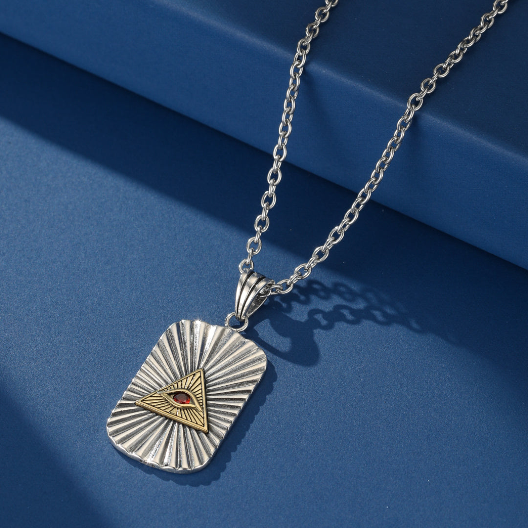 Eye of Horus Necklace – Sacred Vision, Sterling Silver 925