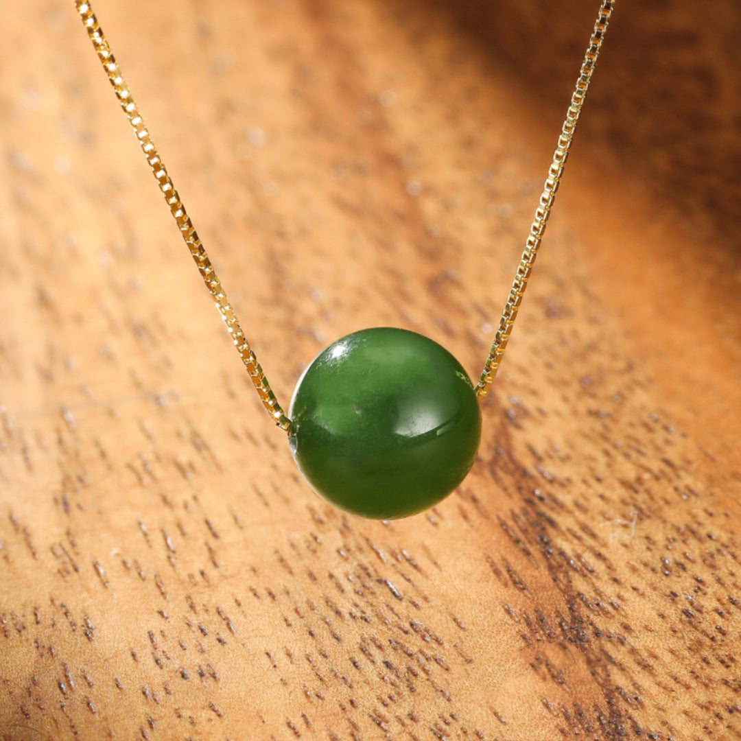 Collier Jade – Élégance Naturelle, Argent 925