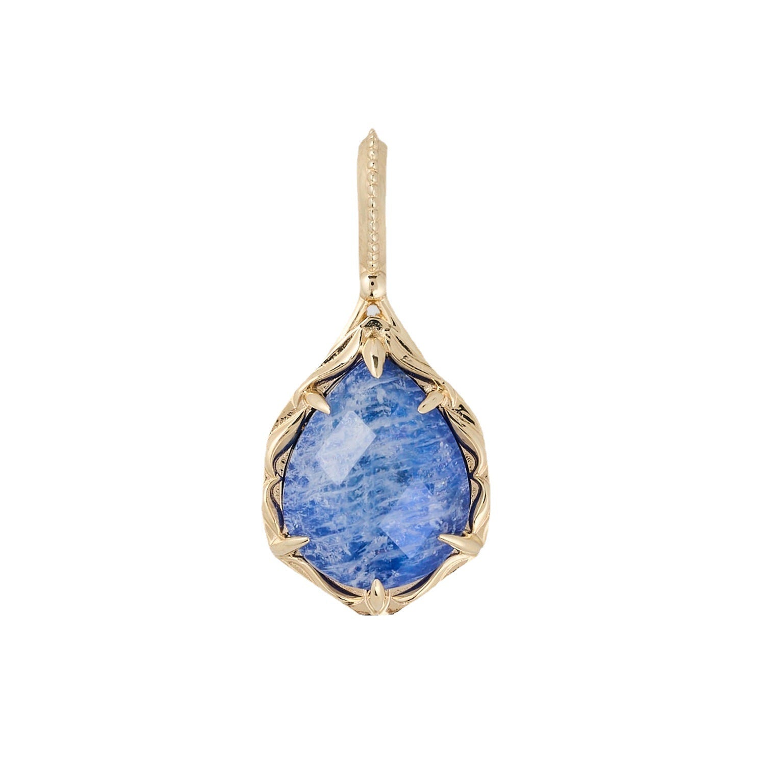 Labradorite and Lapis Lazuli Necklace – Mystic Water Lily
