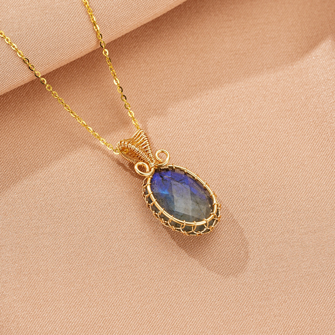 Collier Labradorite – Talisman Tissé