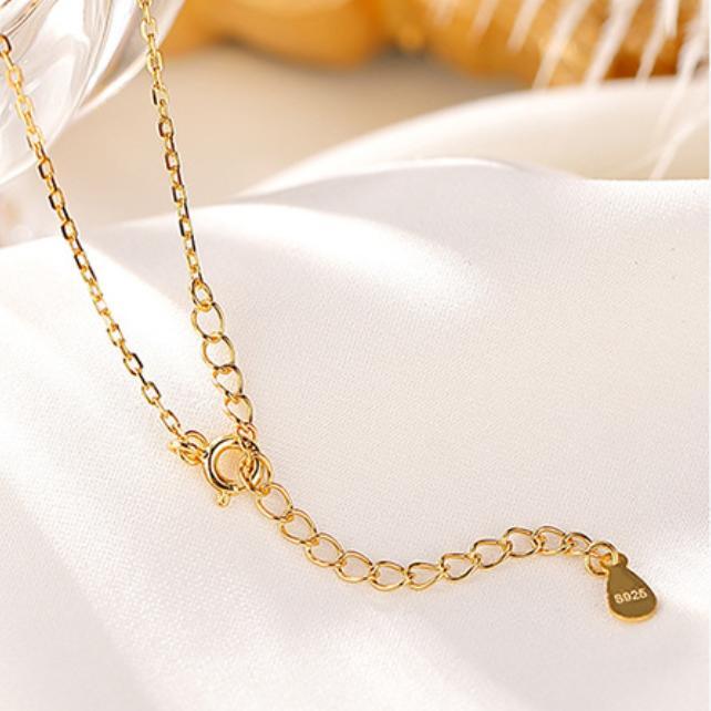 Collier Lapis Lazuli – Sérénité, Argent Plaqué Or