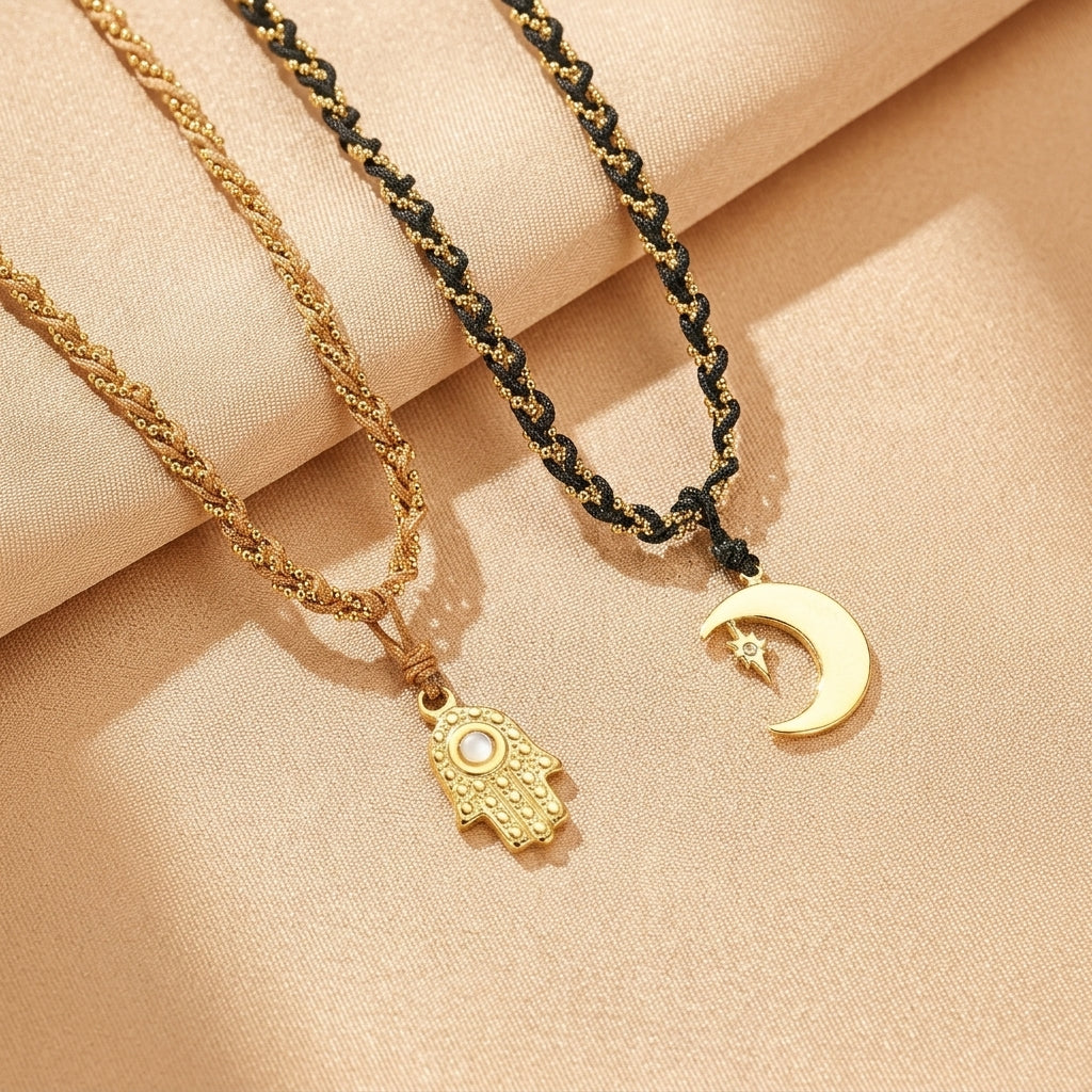 Collier Lune – Ciel d'Amour