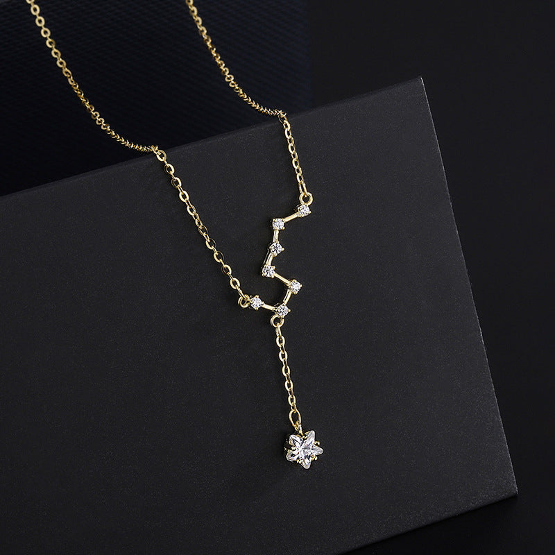 Collier Lune et Étoile – Septentrion, Argent Pur 999