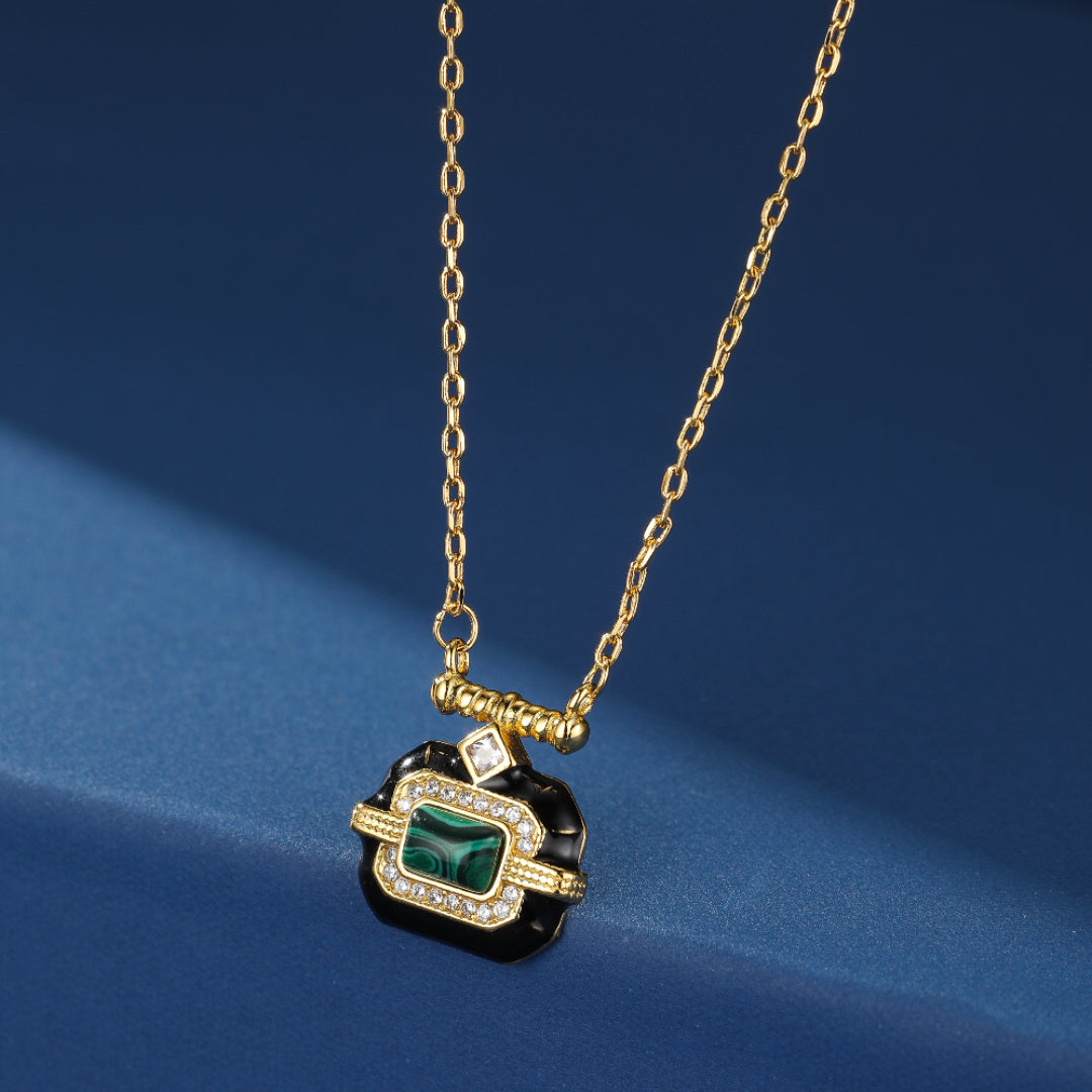 Collier Malachite – Éveil de Confiance
