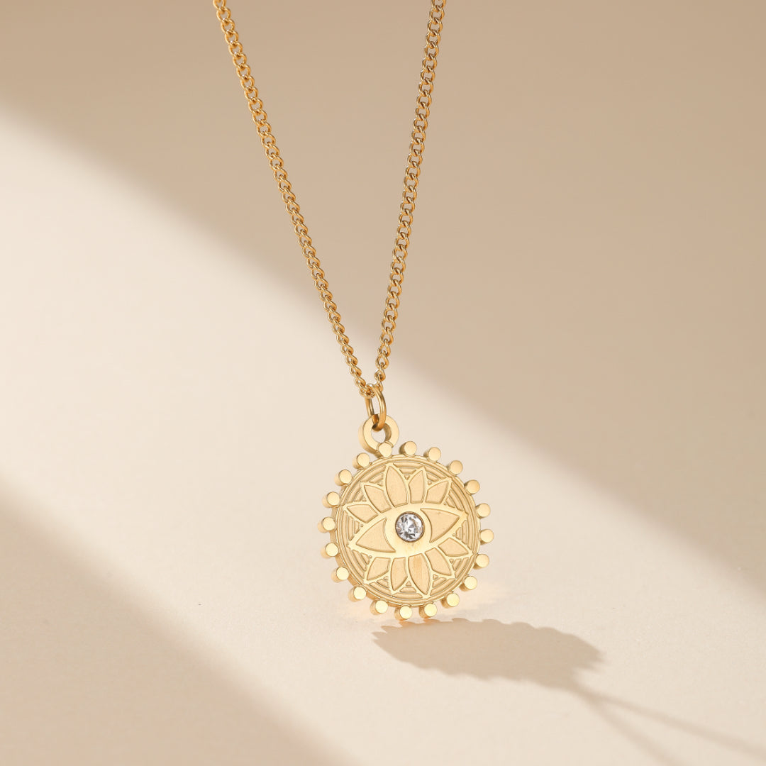 Evil Eye Necklace – Protective Sun