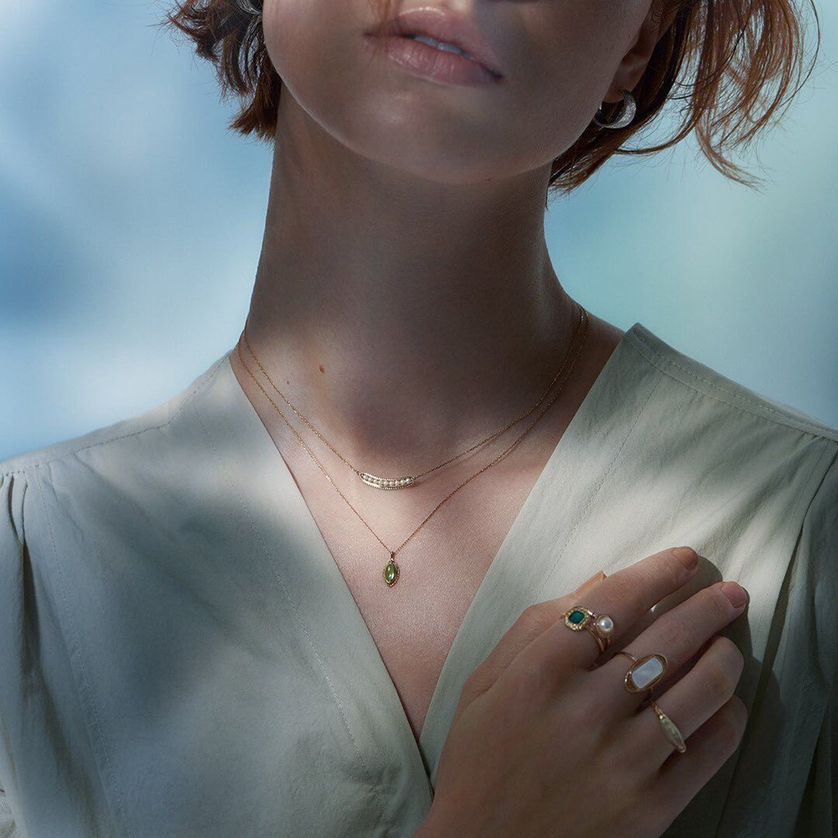 Collier Péridot – Clarté, Argent 925