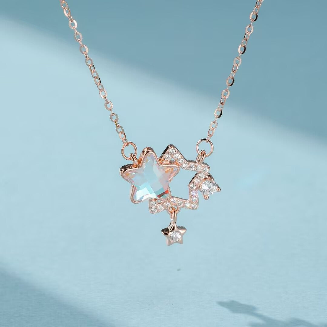 Collier Pierre de Lune – Séléné Sacrée, Argent Plaqué Or