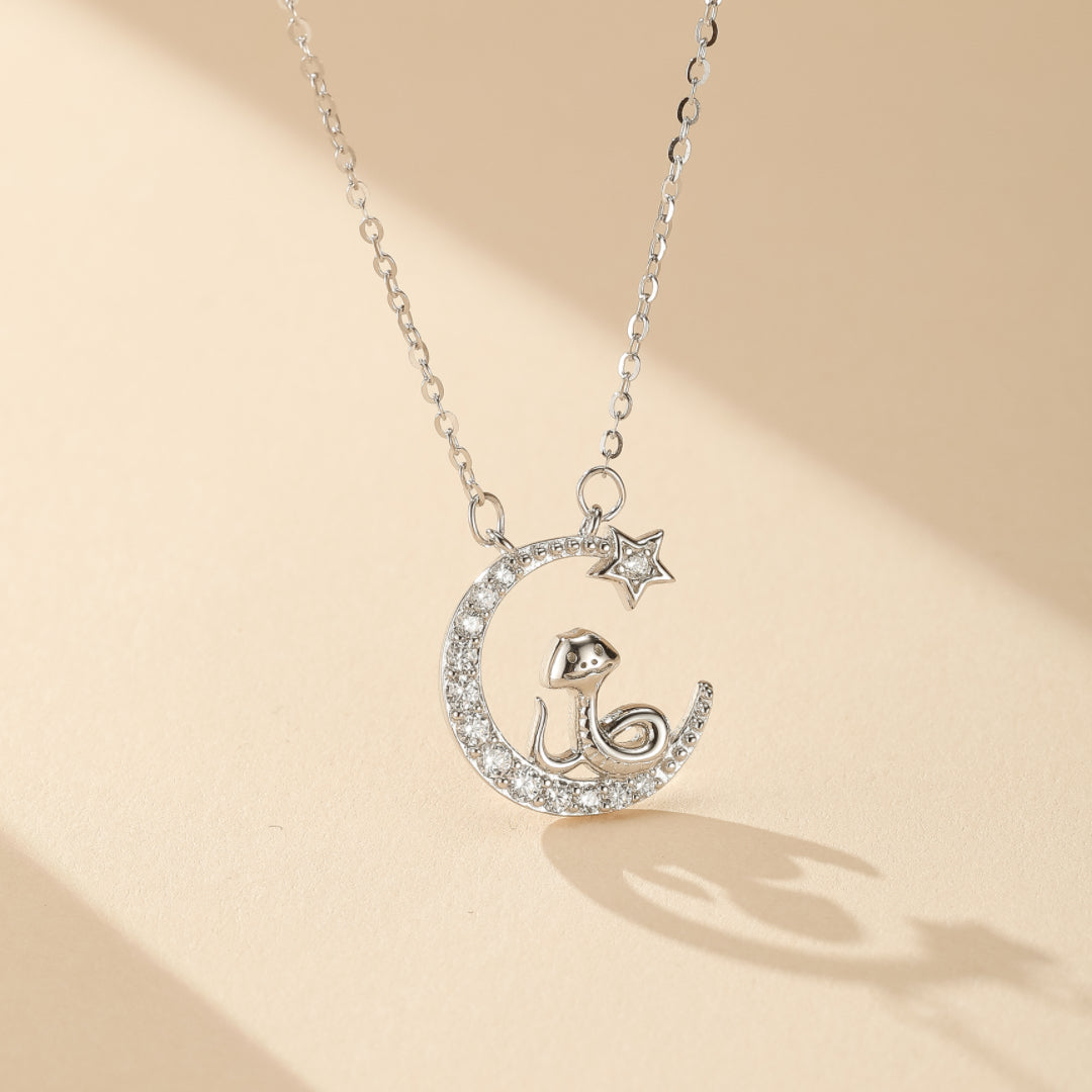 Collier Serpent – Veille Astrale – Argent Plaqué Or