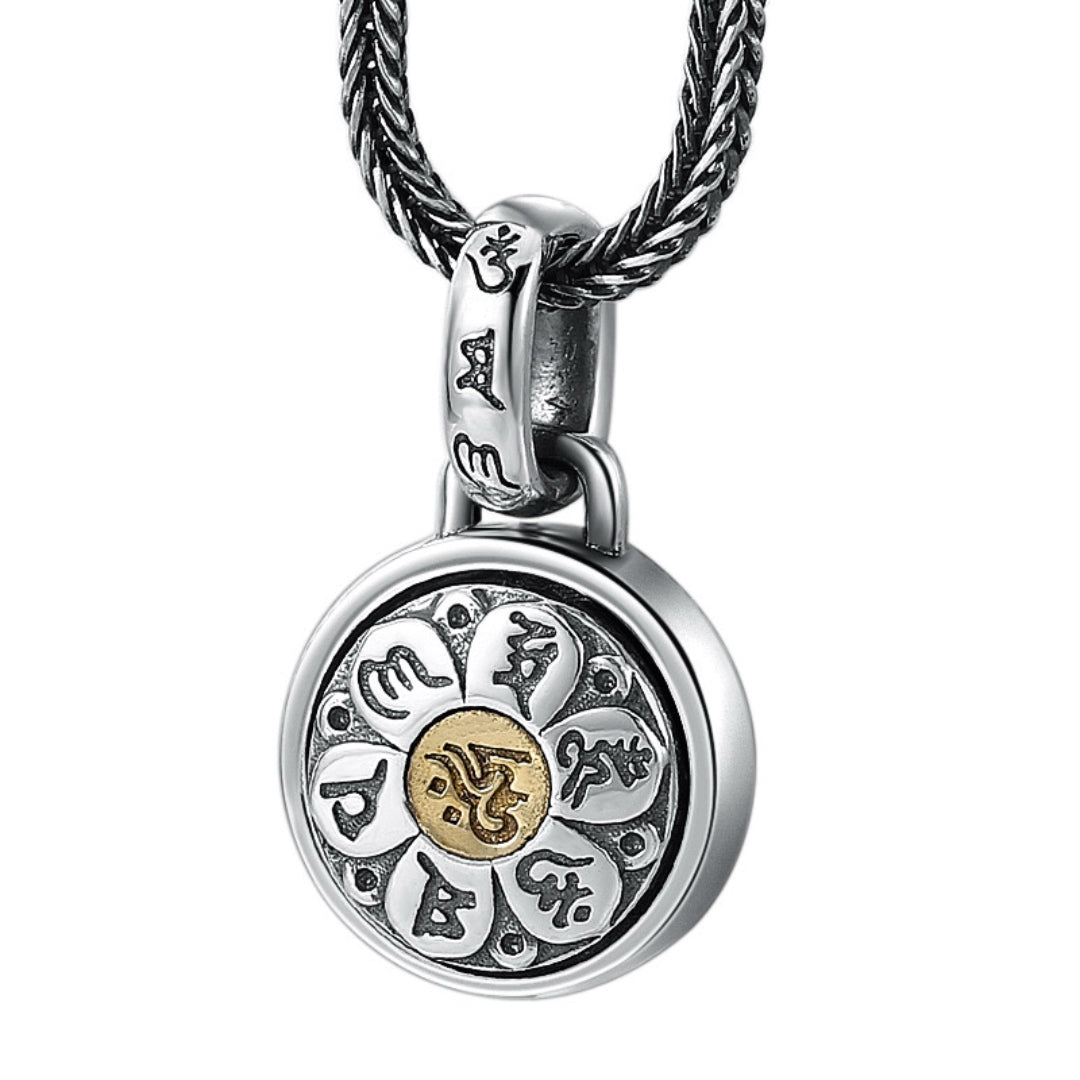 Collier Six Mantras – Cercle de Sagesse, Argent 925