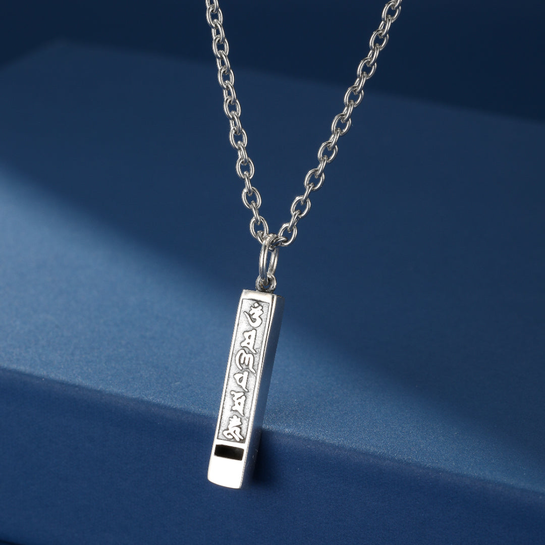 Collier Six Mantras – Pilier de Sagesse, Argent 925