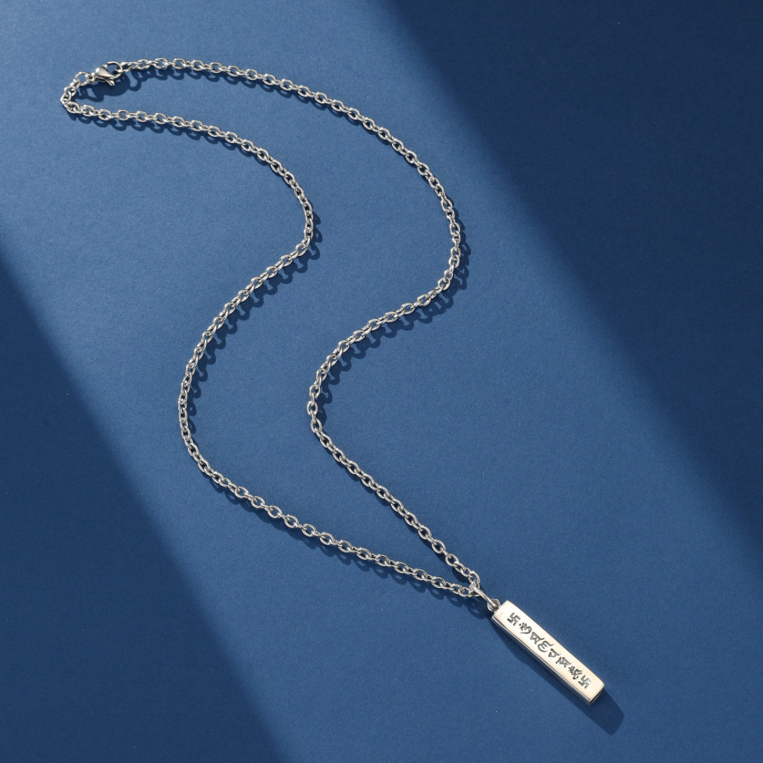 Collier Six Mantras – Pilier de Sagesse, Argent 925