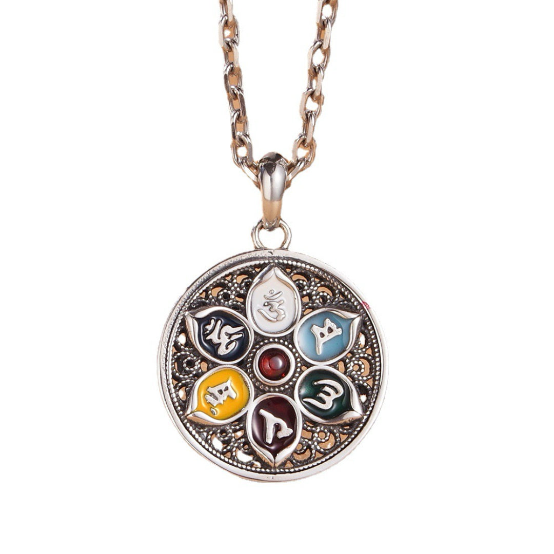 Collier Six Mantras – Protection Énergétique, Argent 925