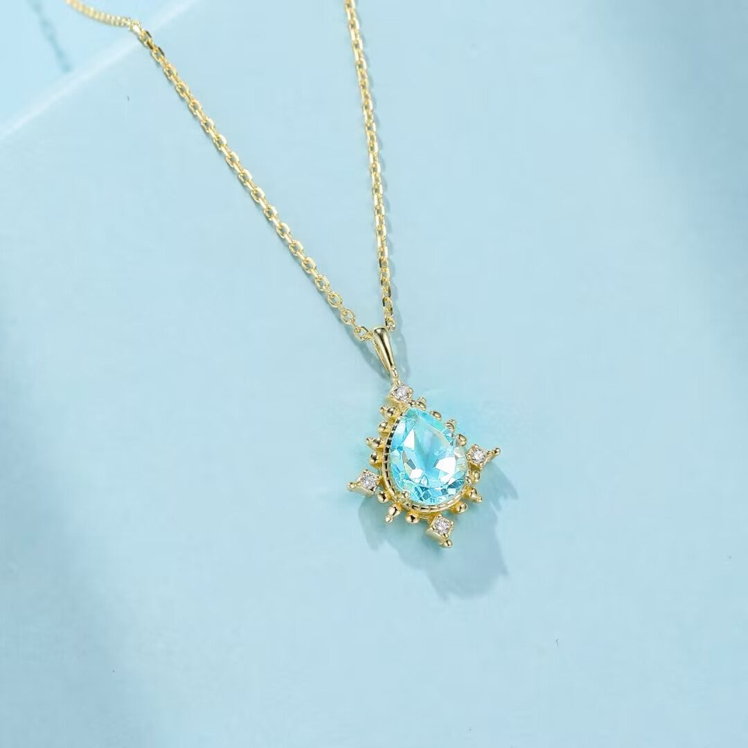 Topaz Necklace – Apollo's Light, 925 Sterling Silver