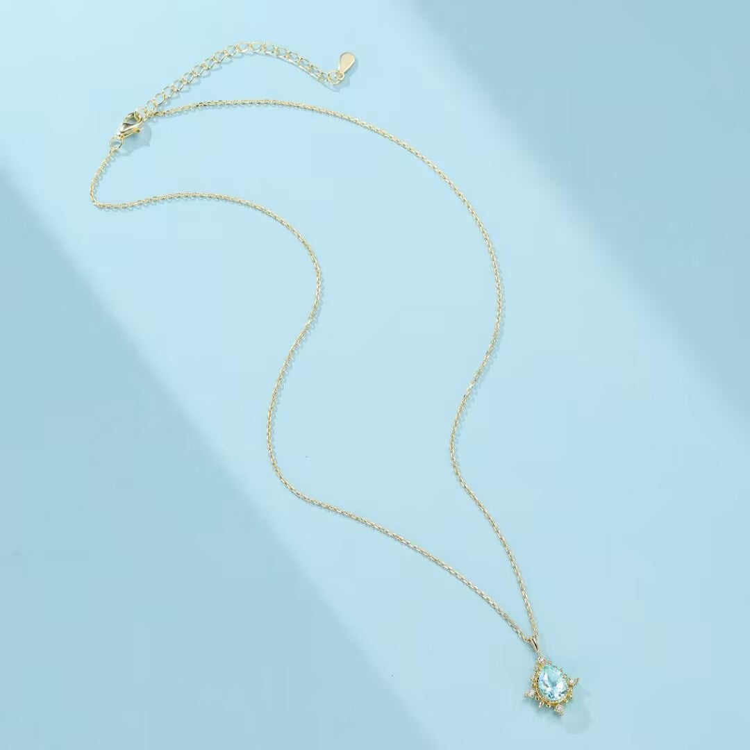 Topaz Necklace – Apollo's Light, 925 Sterling Silver