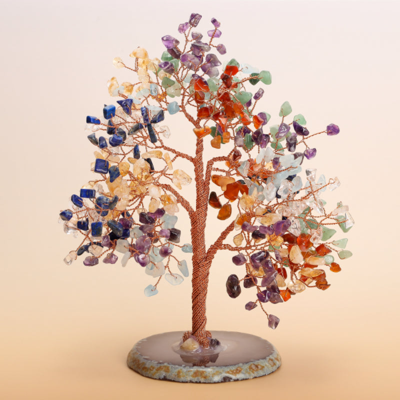 Confiance et Paix – Arbre de Vie en Pierres de 7 Chakras