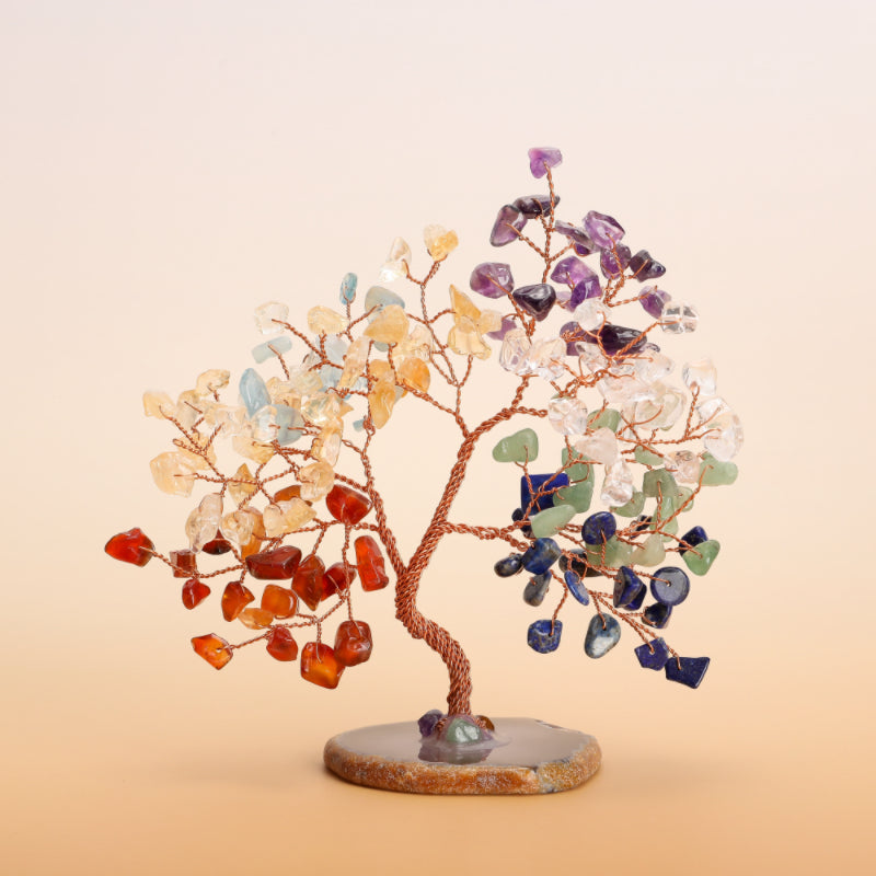 Confiance et Paix – Arbre de Vie en Pierres de 7 Chakras