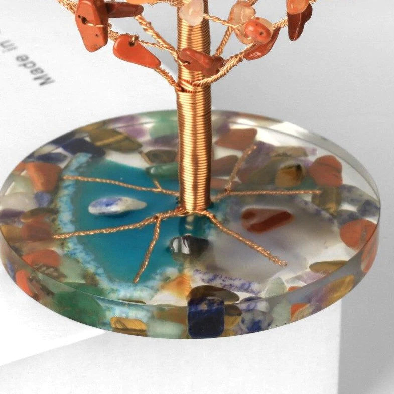 Épanouissement – Arbre de Vie en Pierres de 7 Chakras