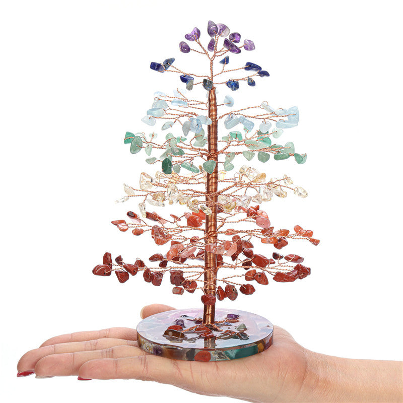 Épanouissement – Arbre de Vie en Pierres de 7 Chakras
