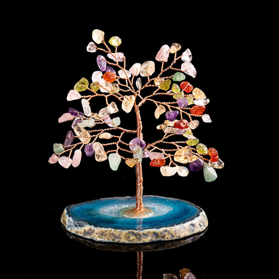 Équilibre - Arbre de Vie en 7 Chakras et Agate