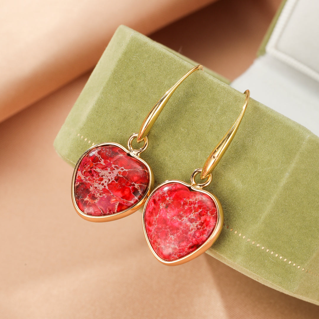 Boucles d’Oreilles Jaspe – Éclat Vital