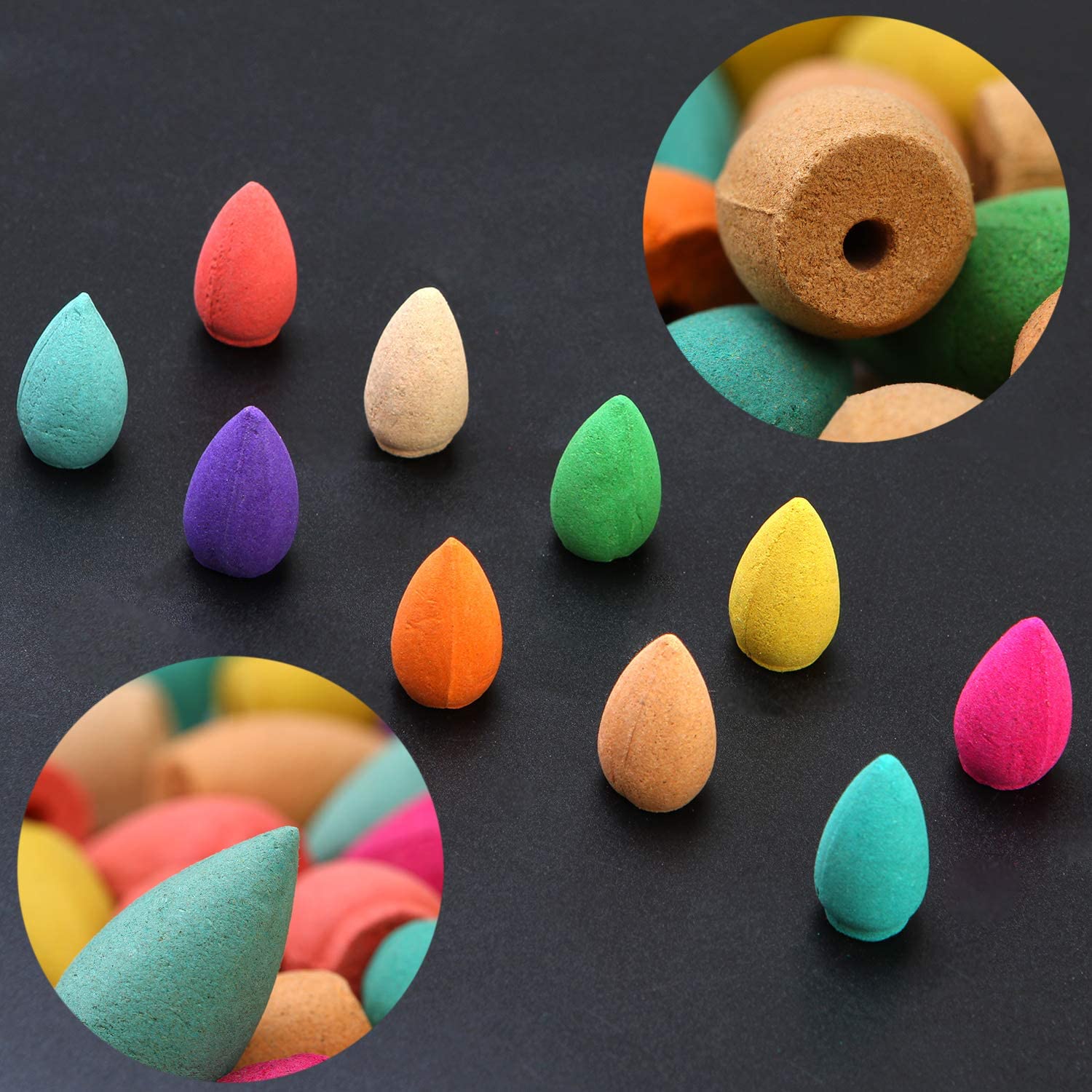 Pack of 20 Moment Ici Backflow Incense Cones
