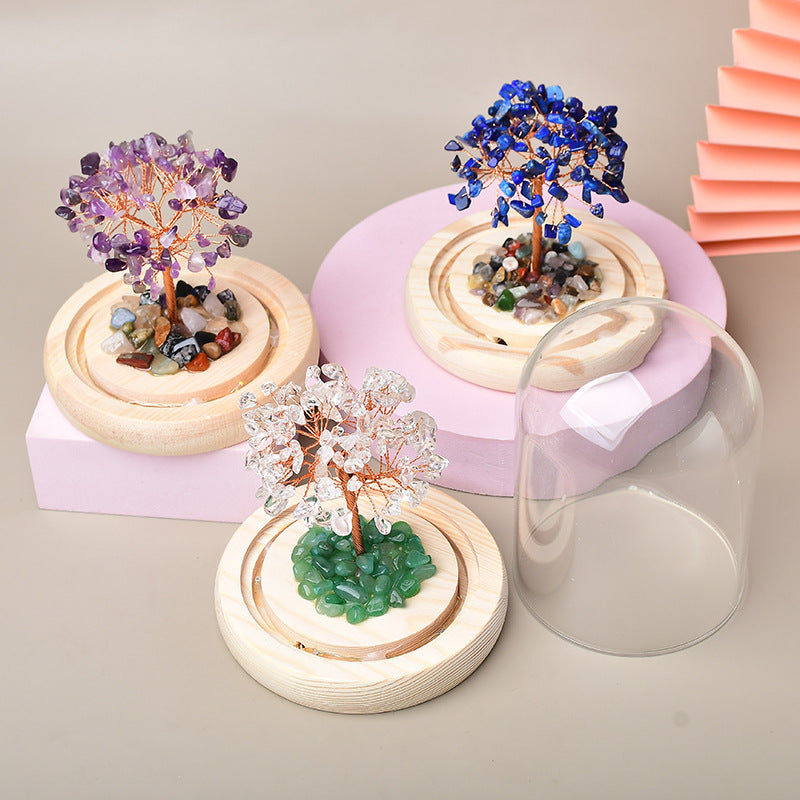 Minimaliste Japonais - Arbre de Vie Lumineux en Pierres Naturelles