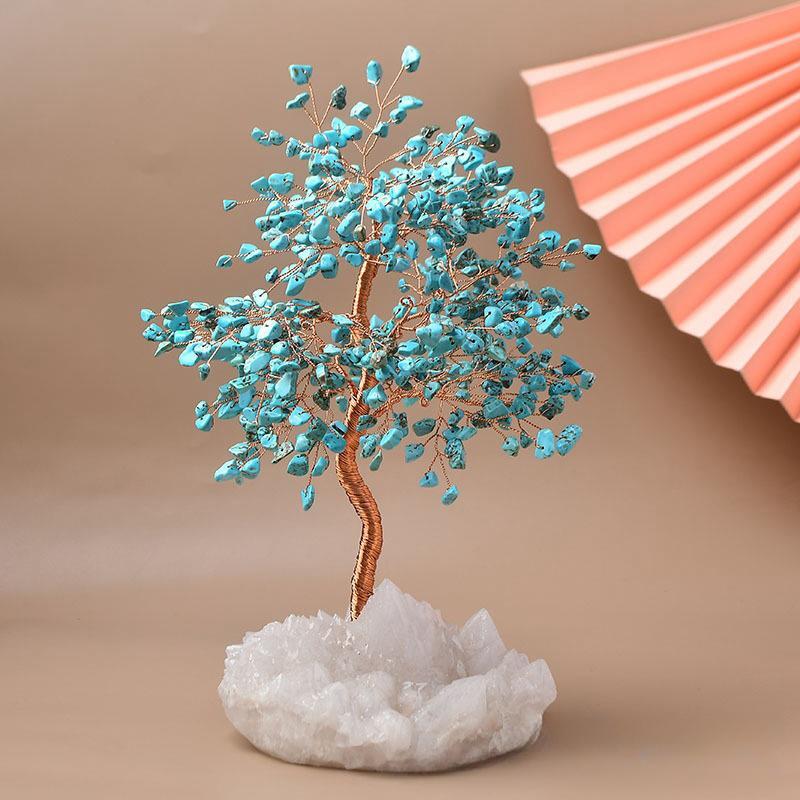 Orée Enchantée –  Arbre de Vie en Citrine, Tourmaline ou Turquoise