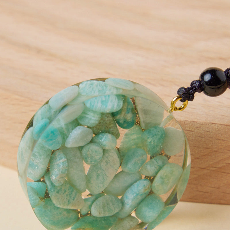Pendant Eye of Horus in Amazonite – Clairvoyance