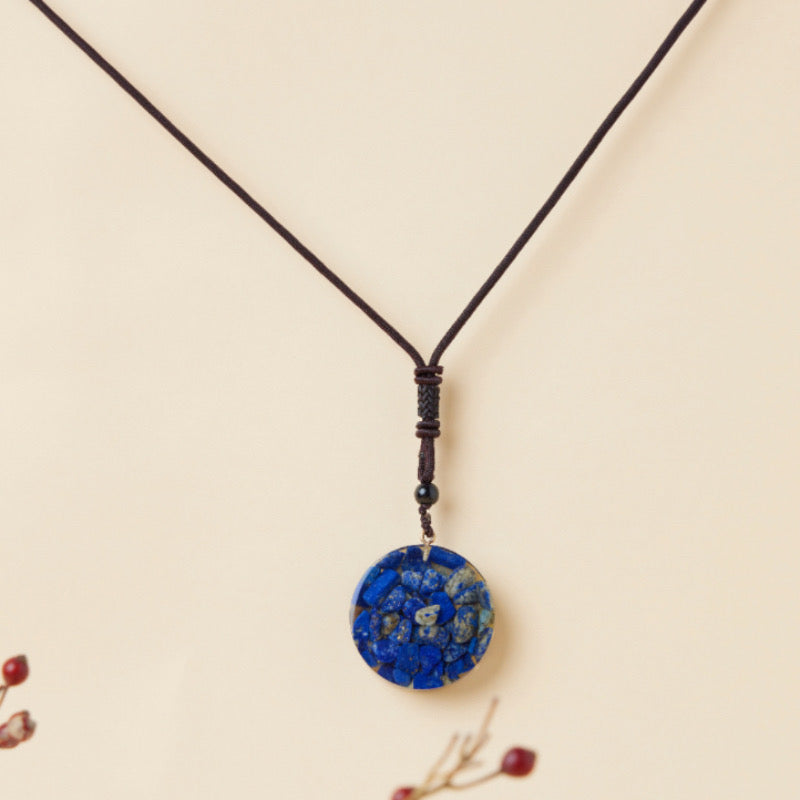 Pendentif Orgonite Lapis Lazuli – Œil Éclatant