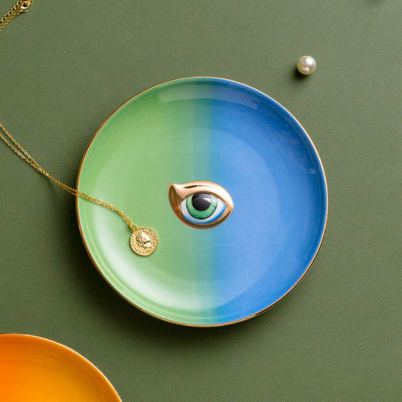 Evil Eye Decorative Tray – Beneficial Energy, Ceramic