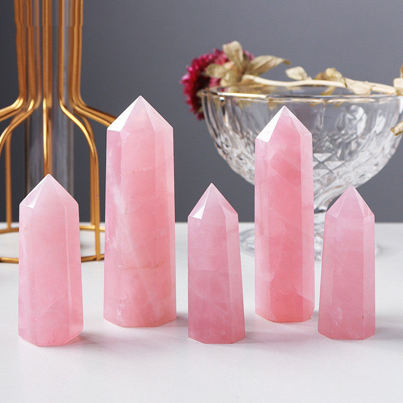 'Love' Point in Rose Quartz
