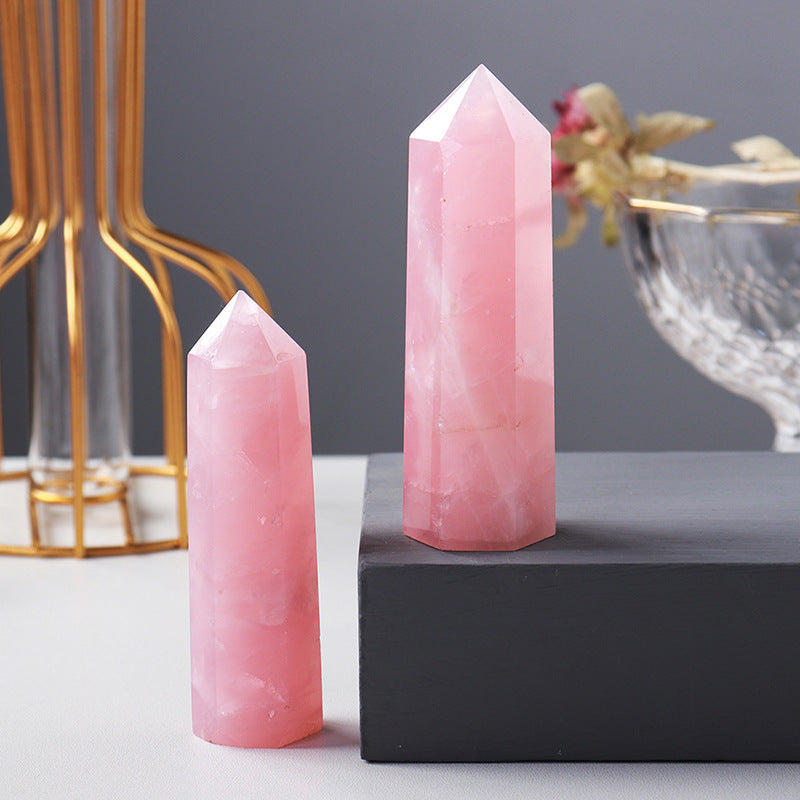 'Love' Point in Rose Quartz
