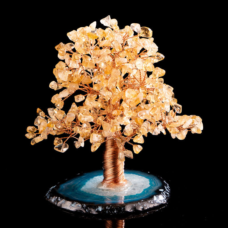 Prospérité - Arbre de Vie en Citrine et Agate