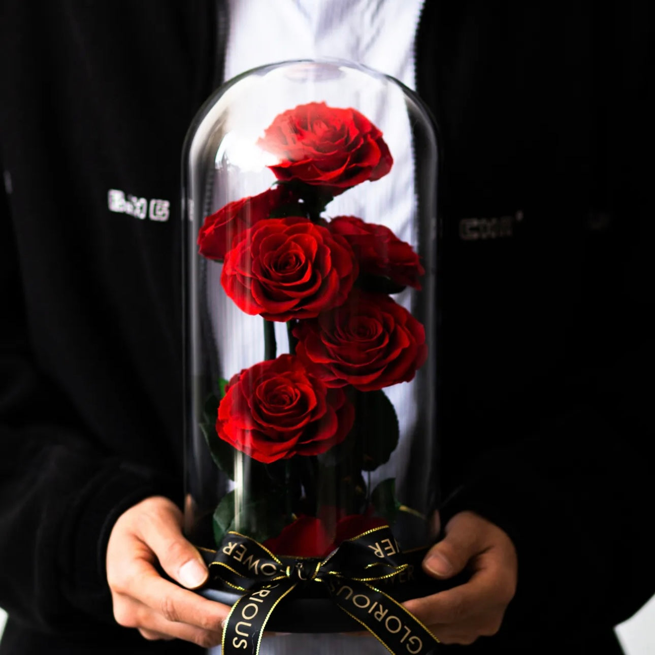 Rose Éternelle Sous Cloche – Amour Éternel