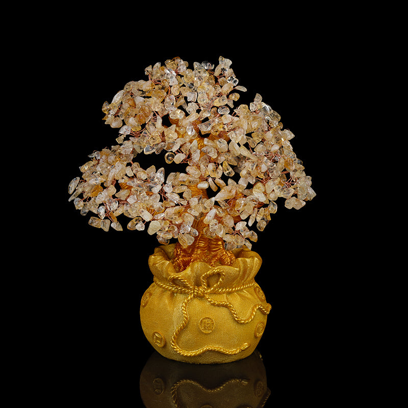 Sac à Trésor – Arbre de Vie en Citrine