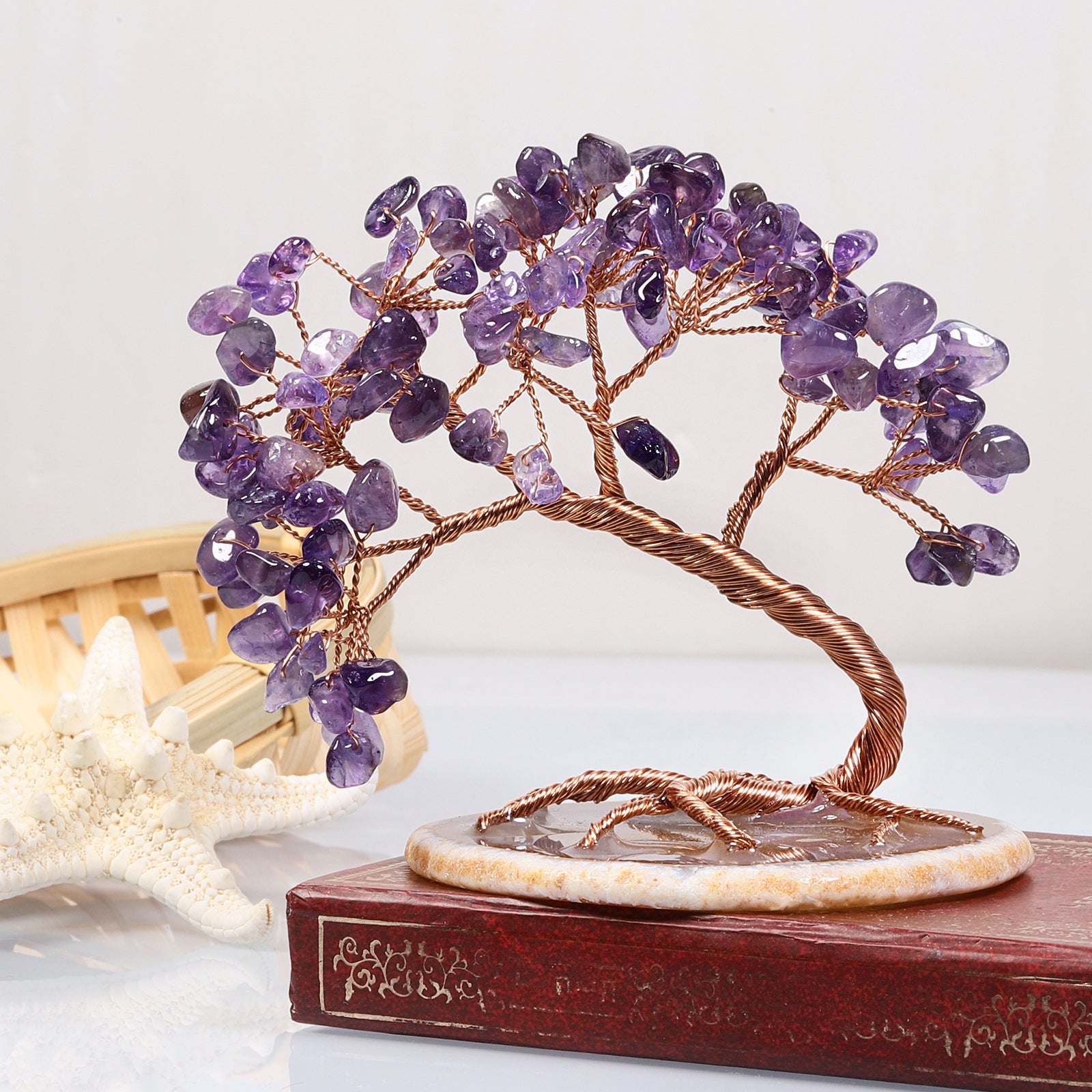 Feng Shui Decoration "Wisdom" Tree of Life in Amethyst