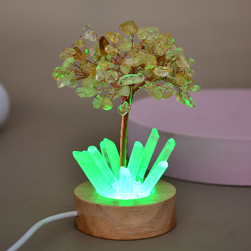 Vitality - Luminous Tree of Life in Natural Stones